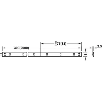 Светодиодная лента Loox LED 2011 L=300 мм 5000 К