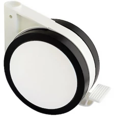 Мебельный ролик Roll 12 Nylon d120 мм черный/белый