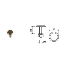 Кнопка для вимикача TOUCHTRONIC 12 мм