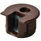 Корпус RAFIX (Рафикс) 20, для толщины 19 мм, пластмасса, коричневый RAL 8014