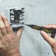 Маркер із довгим носиком Pica-Ink Deep Hole червоний