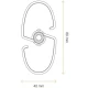 Гибкий кабель-канал Vertebra H=720-750 мм алюминий