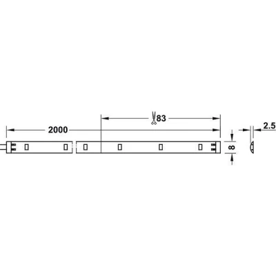 Светодиодная лента Loox LED 2011 L=300 мм 5000 К