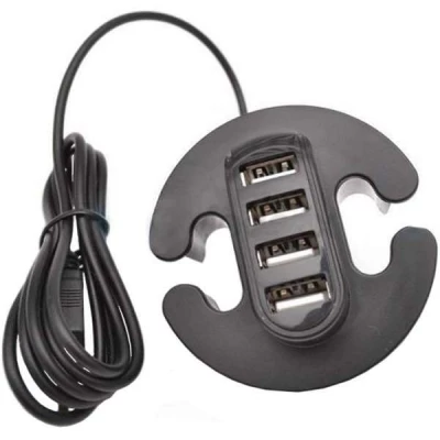 Удлинитель для USB на 4 входа черный