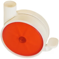 Мебельный ролик Disky 2 Nylon d80 мм красный