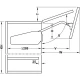 Підйомний механізм FREE FOLD 960-1010 мм 3,9-7,6 кг