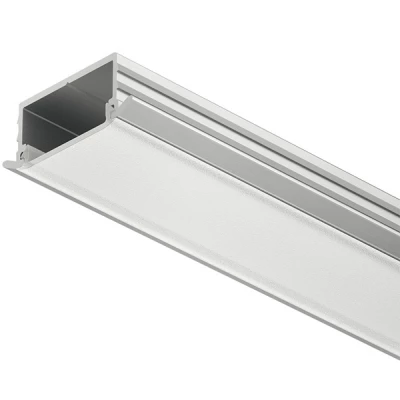 Профиль для лент LED врезной алюминий матовый рассеиватель 18x2500 мм