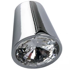 Ручка-кнопка Deva хром глянцевый и Swarovski