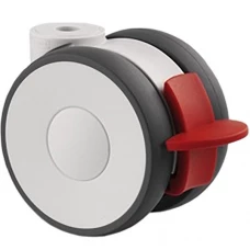 Поворотный ролик Linea Light с тормозом d75 мм