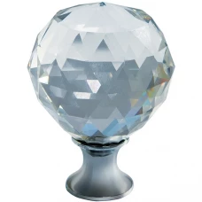 Ручка-кнопка Crystal Palace хром с кристаллом d40 мм