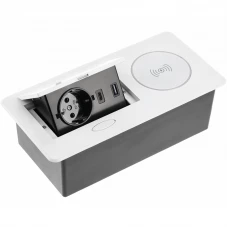 Подовжувач AVARO PLUS 1 розетка SCHUKO + USB A+C WC 5W кабель 1,5 м білий