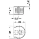 Корпус RAFIX (Рафікс) 20, для товщини 16 мм, пластмаса, бежевий RAL 1015
