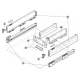 Царга Moovit Chassis H=92 мм L=400 мм шампань