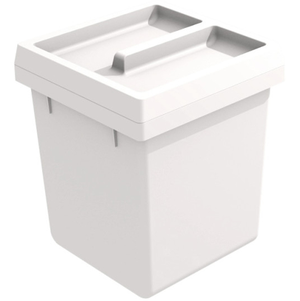 Ведро со съемной крышкой 5 л белое купить в Украине - интернет-магазин ...